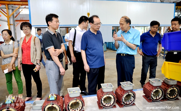 皖南電機(jī)陪同宋志明副司長在線圈車間參觀調(diào)研 皖南電機(jī)陪同宋志明副司長在線圈車間參觀調(diào)研